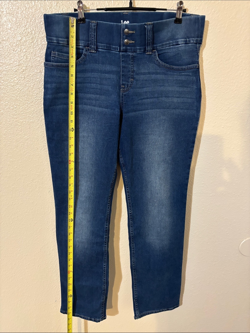 Lee Riders Dark Blue Women’s Stretch Jeans - Classic Slim Fit Size 12 M